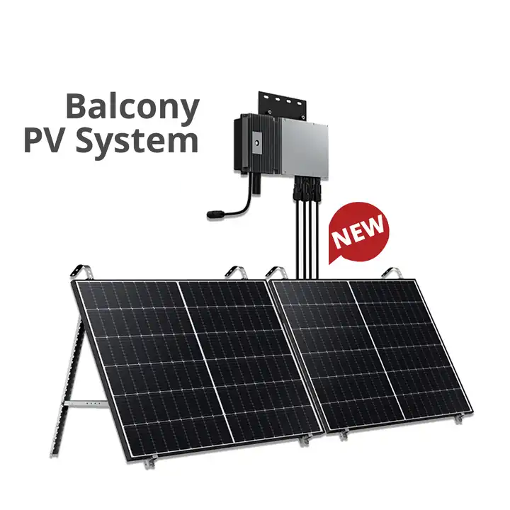 Parveke aurinkosähköjärjestelmä Parveke aurinkosähköjärjestelmä PV joustava mono aurinkopaneeli voimalaitos Räätälöity 800W 600W CE Lithium Ion